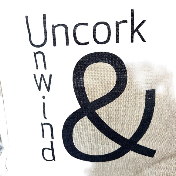 Wine Bottle Shopping Bag Uncork & Unwind - Picture 3 of 7